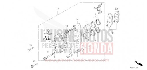 ETRIER DE FREIN AVANT MSX125AN de 2022
